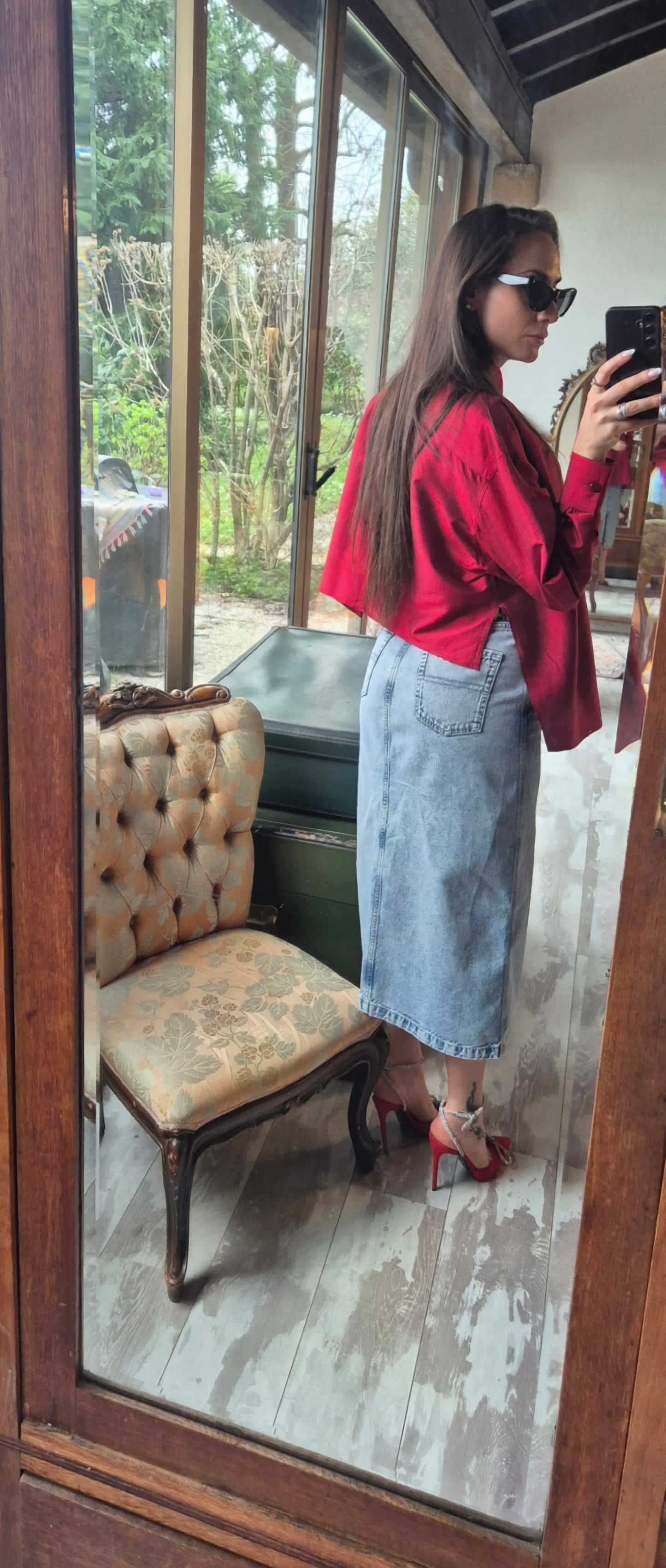 Gianfranco Ferré | Camicia seta rossa