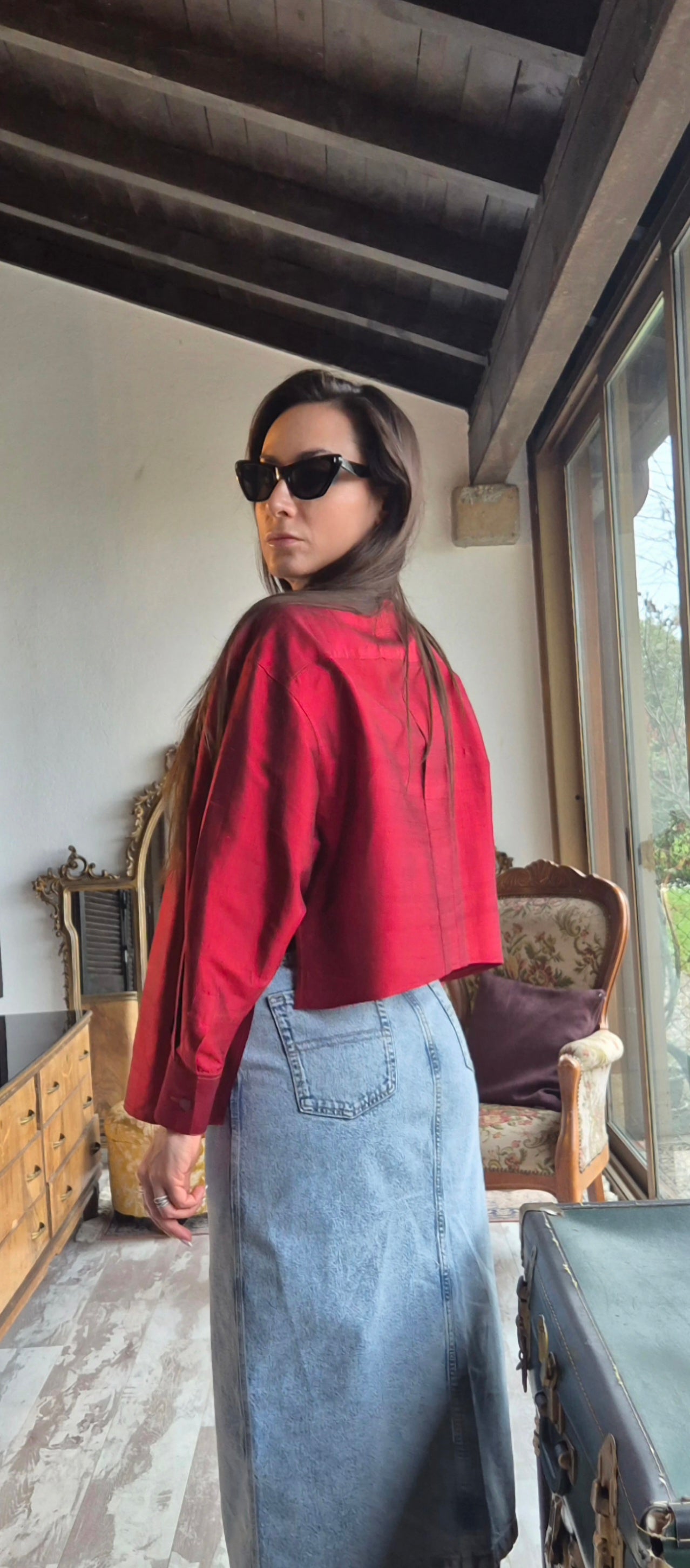 Gianfranco Ferré | Camicia seta rossa