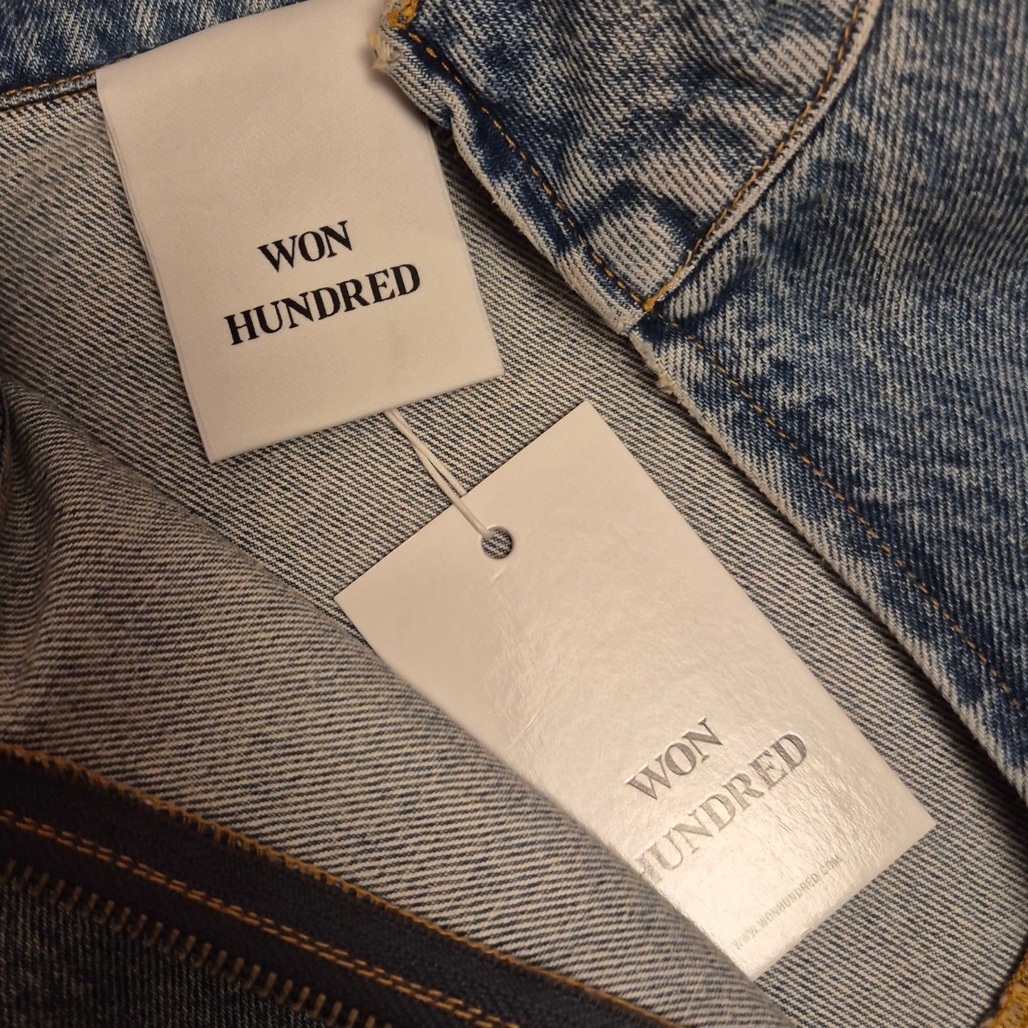 Won Hundred | Giubbino in denim lavaggio chiaro