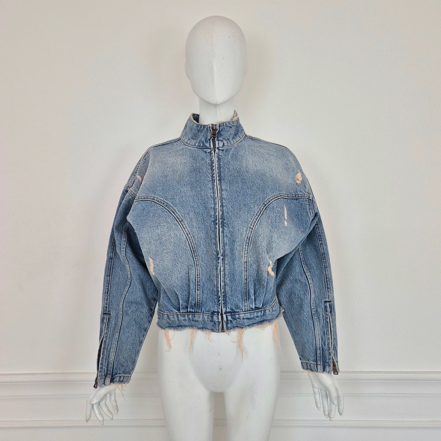 Won Hundred | Giubbino in denim lavaggio chiaro