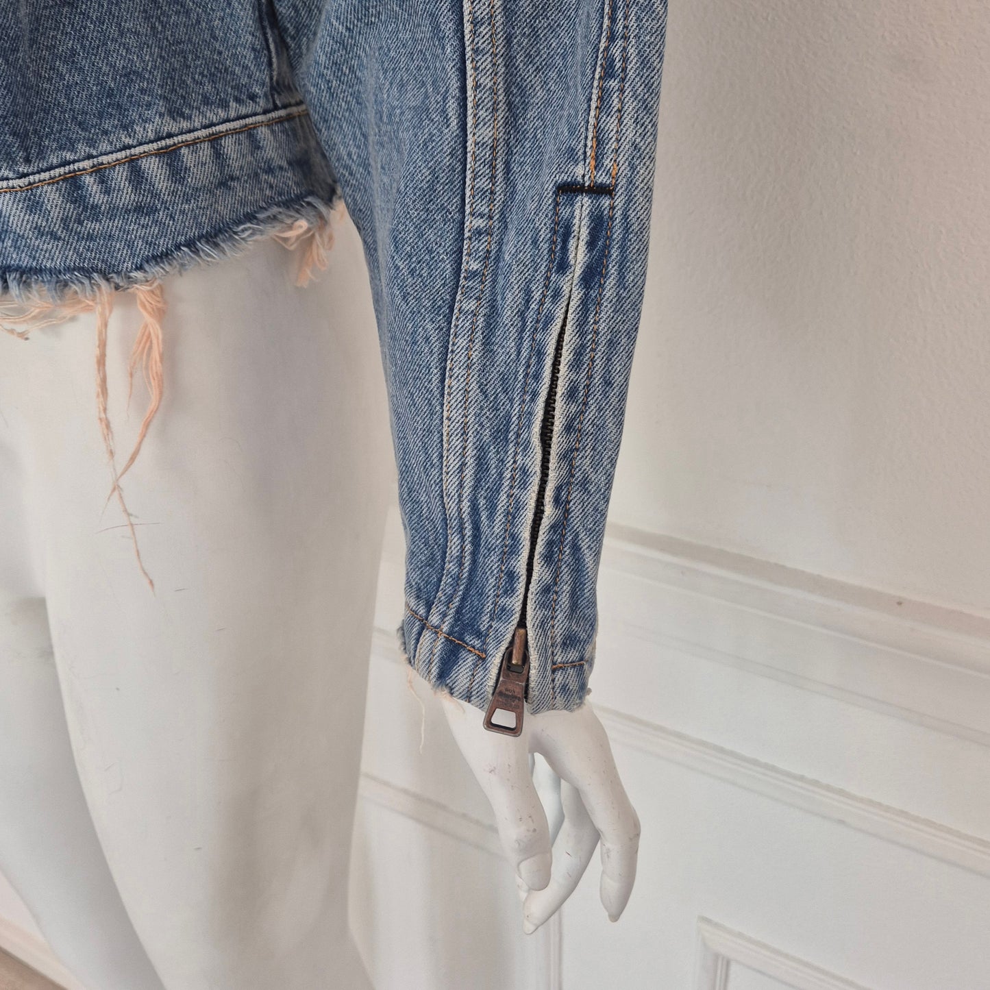 Won Hundred | Giubbino in denim lavaggio chiaro