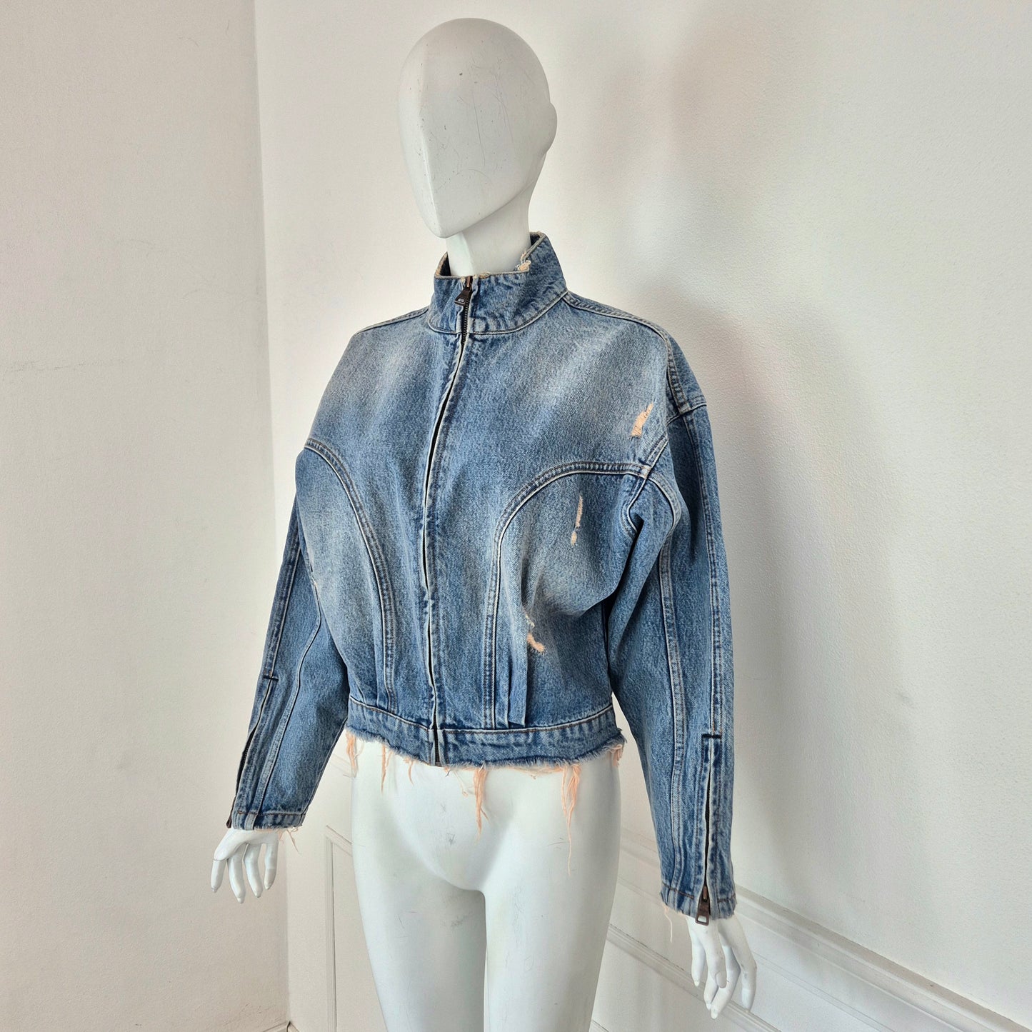 Won Hundred | Giubbino in denim lavaggio chiaro