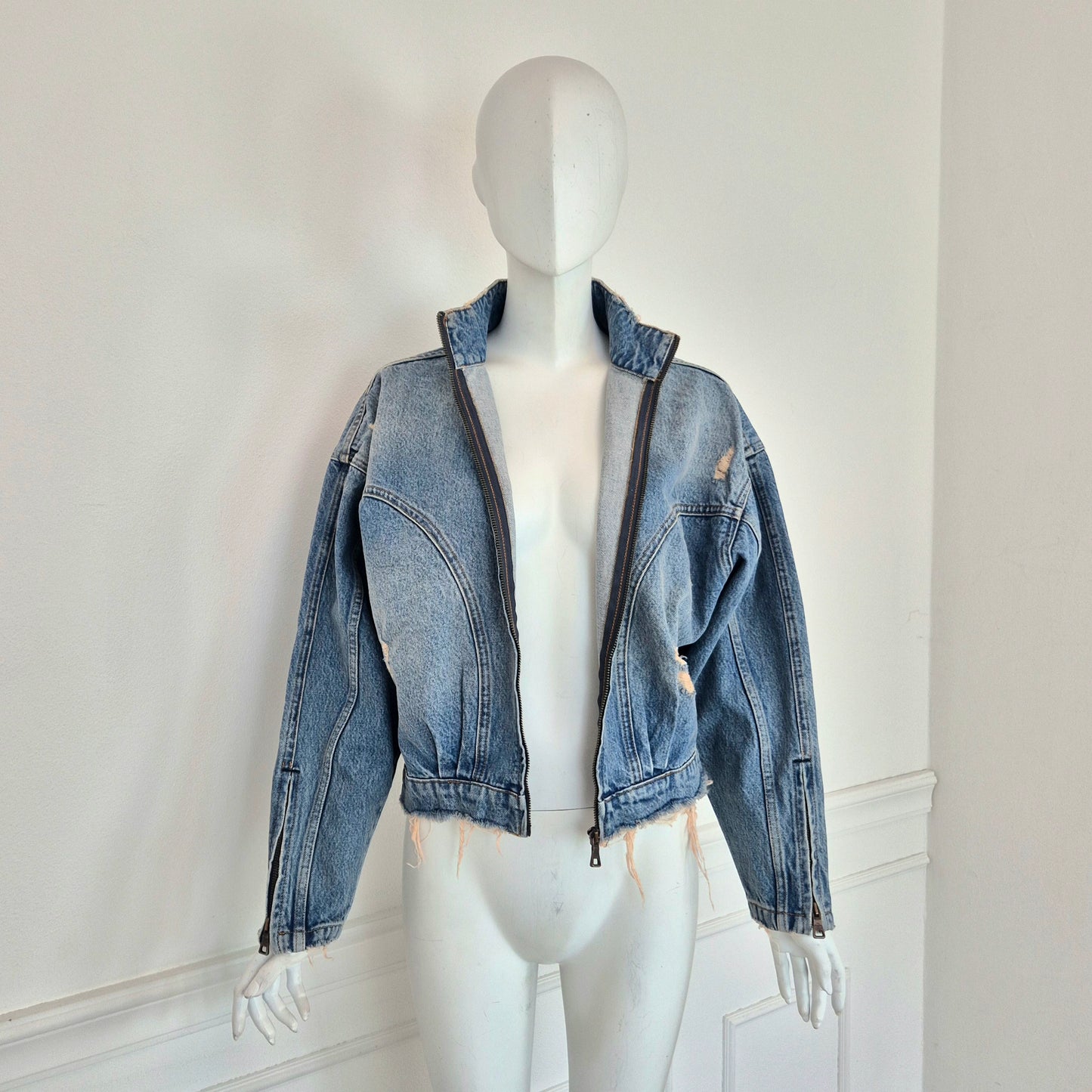 Won Hundred | Giubbino in denim lavaggio chiaro