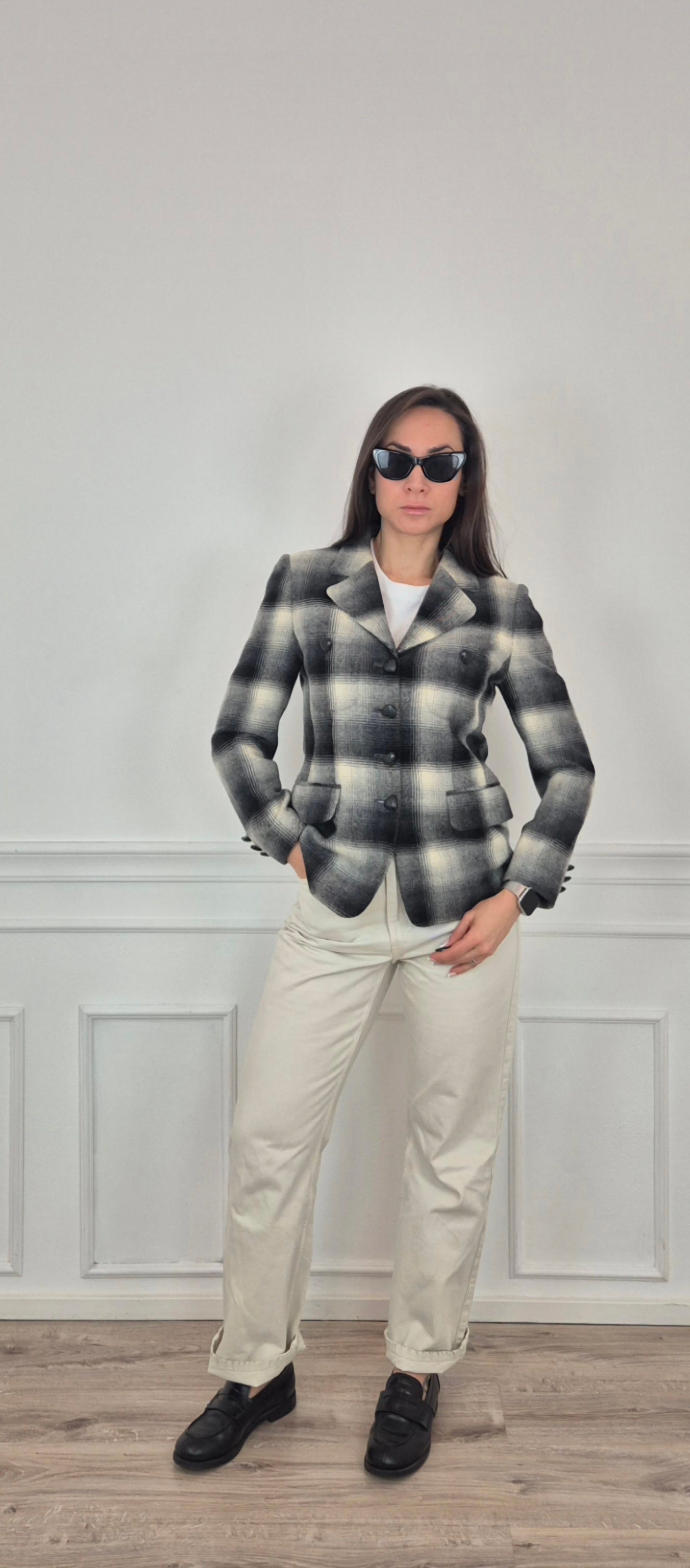 Moschino | Giacca in lana bottoni cuore