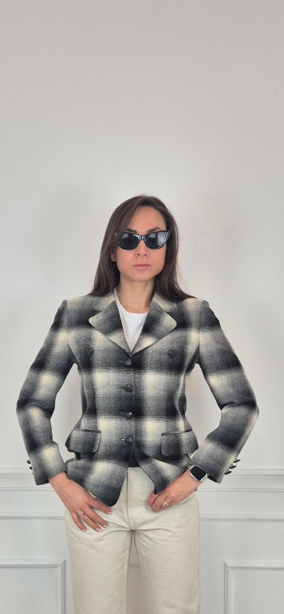 Moschino | Giacca in lana bottoni cuore