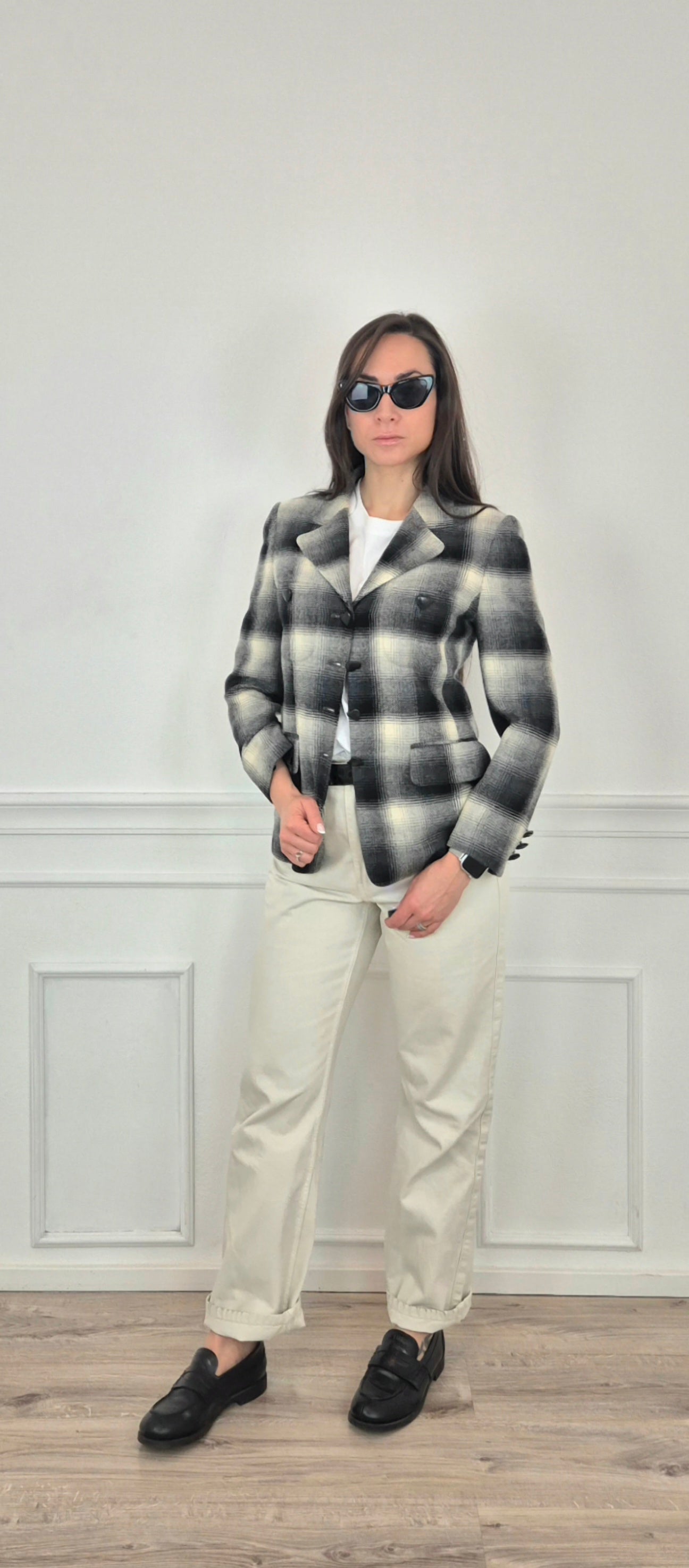 Moschino | Giacca in lana bottoni cuore