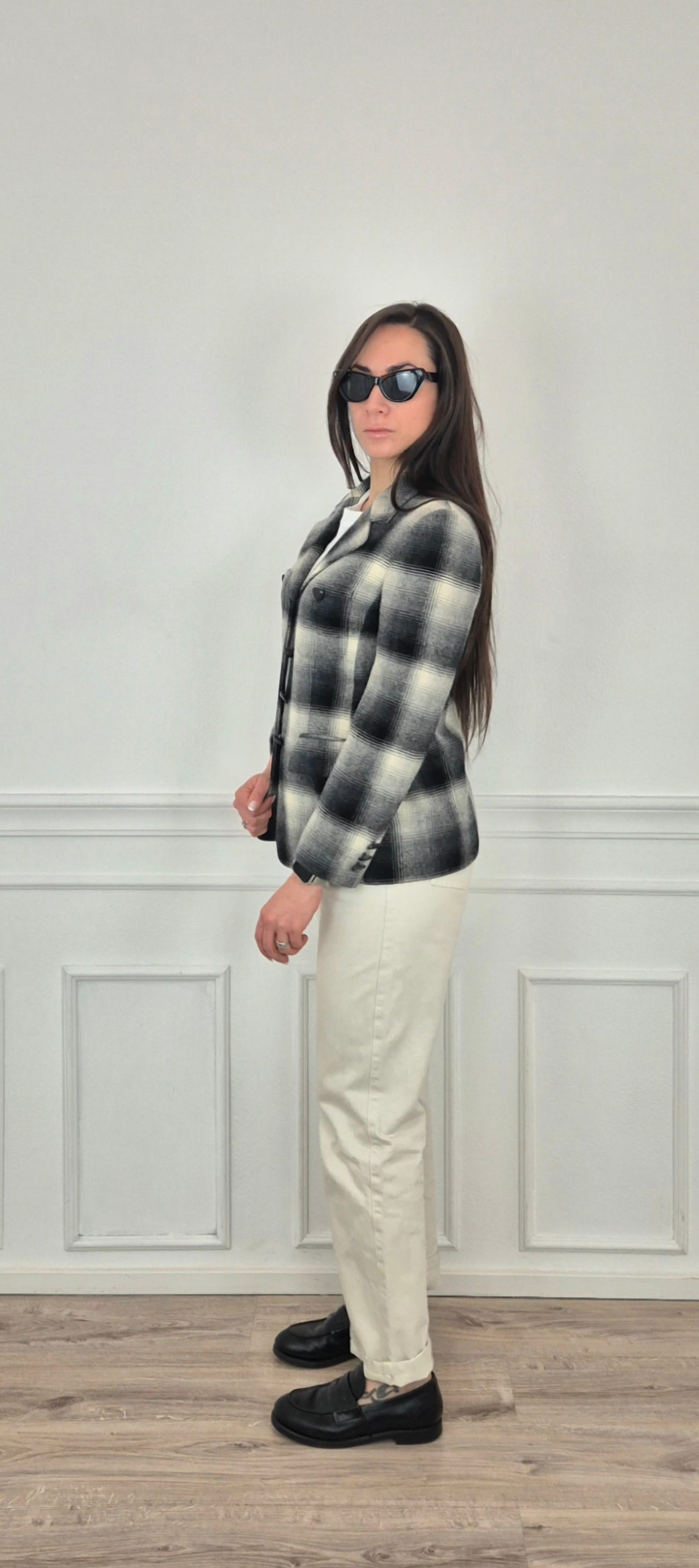 Moschino | Giacca in lana bottoni cuore