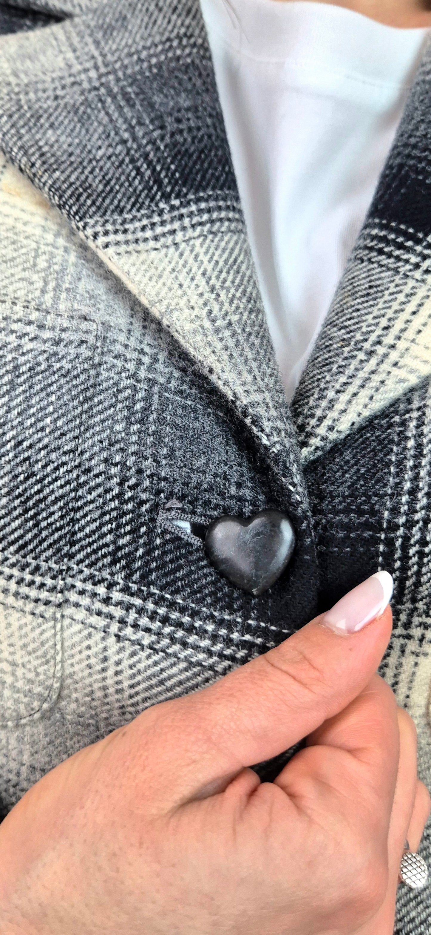 Moschino | Giacca in lana bottoni cuore