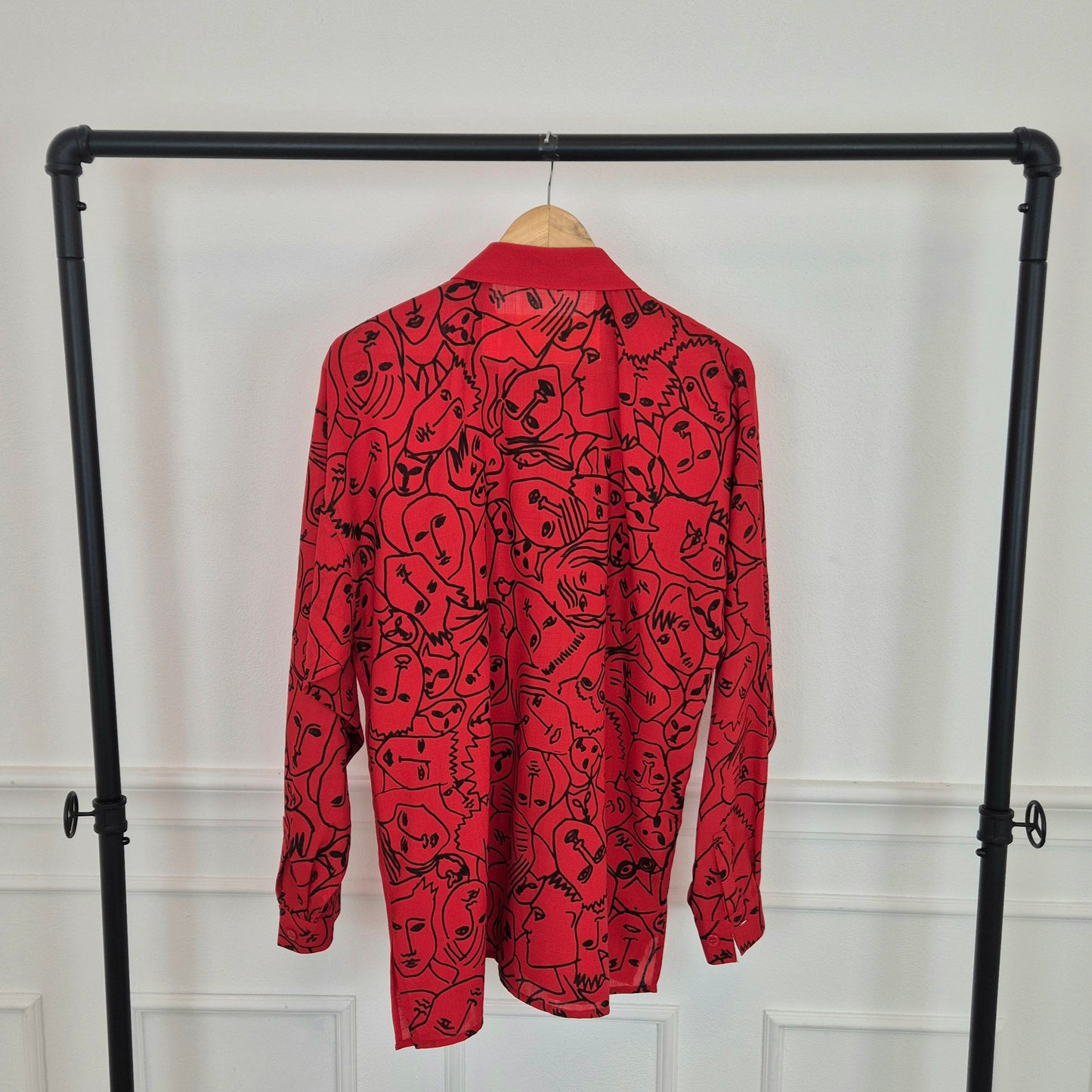 Jc de Castelbajac Ko and Co | Camicia rossa stampa facce