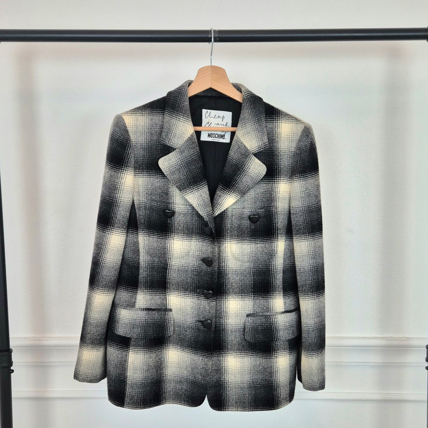 Moschino | Giacca in lana bottoni cuore