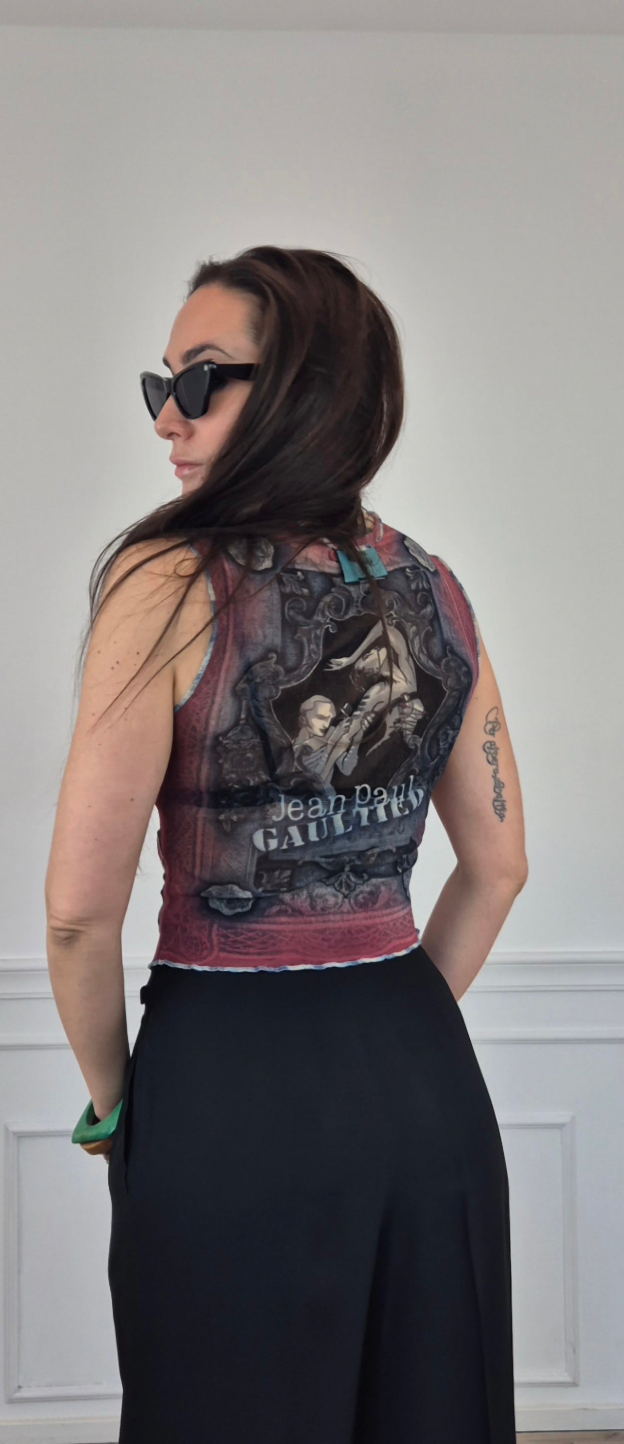 Jean Paul Gaultier Maille | Gilet in tessuto mesh 1995
