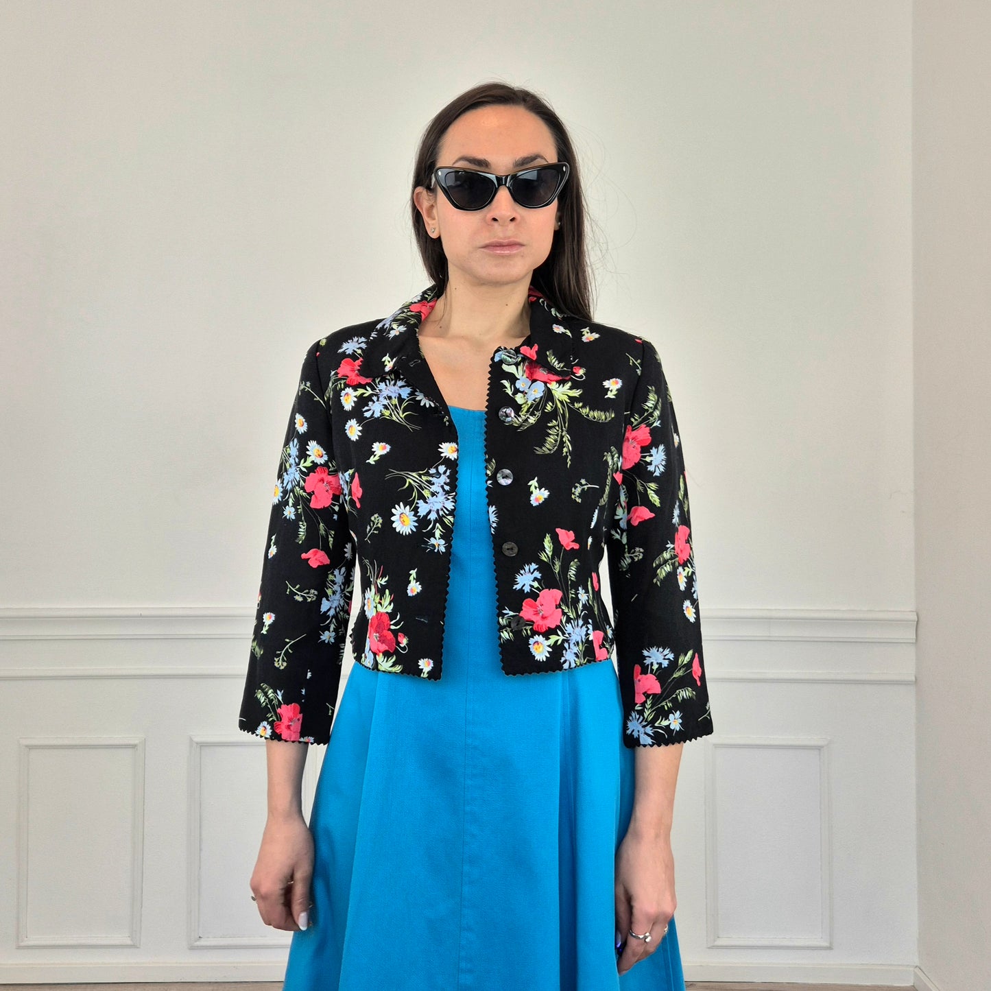 Kenzo | Giacchino stampa margherite e papaveri