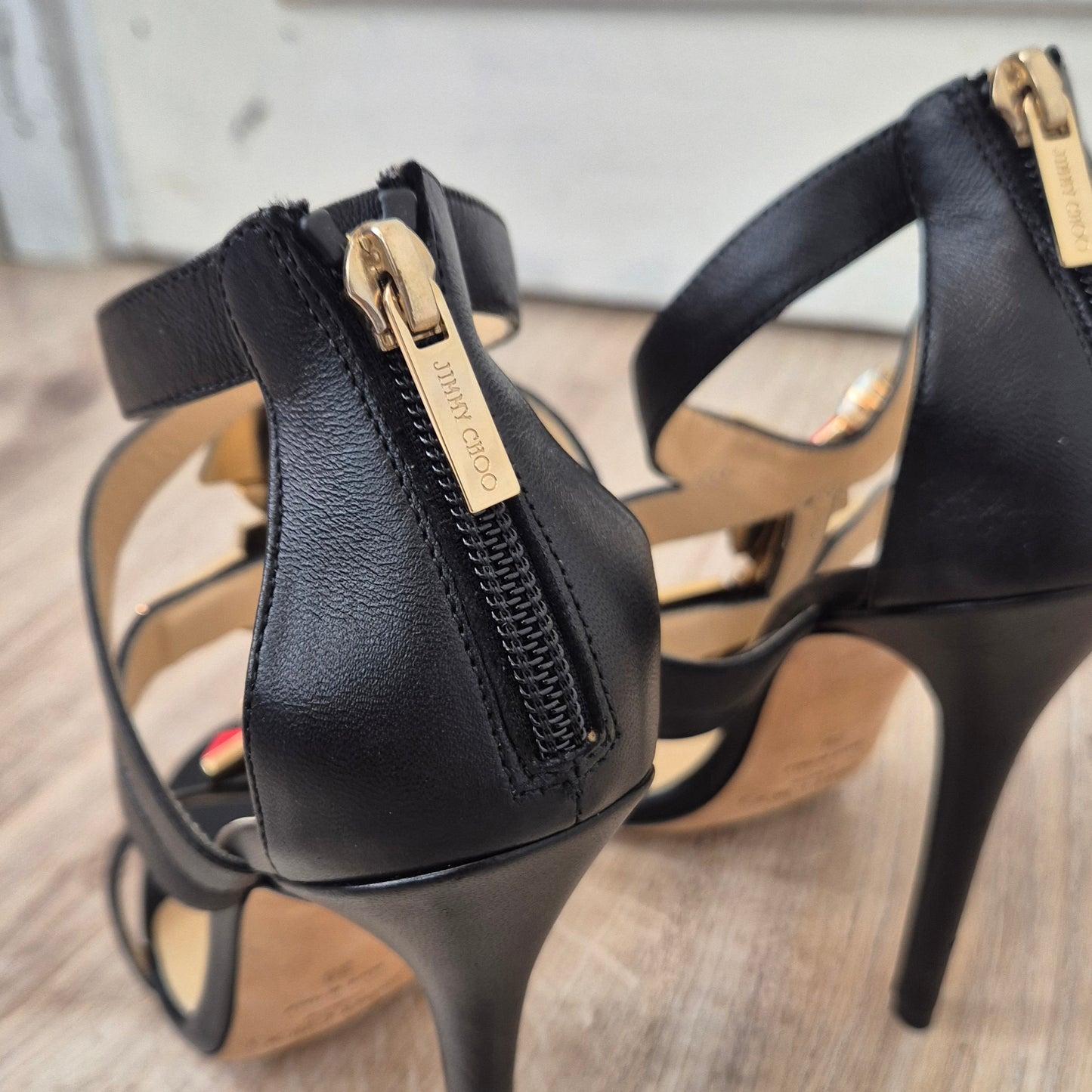 Jimmy Choo | Sandali gioiello pelle nera