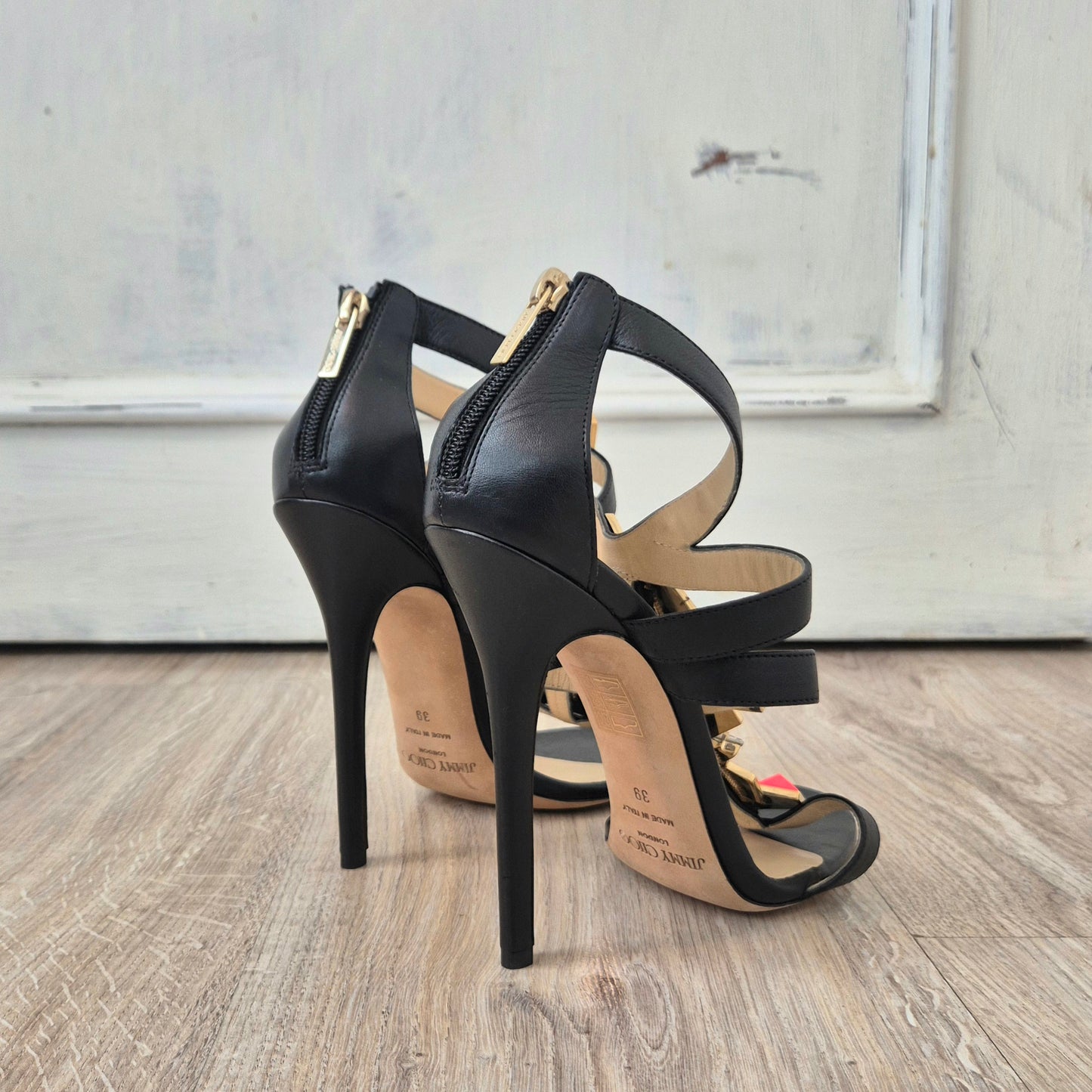 Jimmy Choo | Sandali gioiello pelle nera