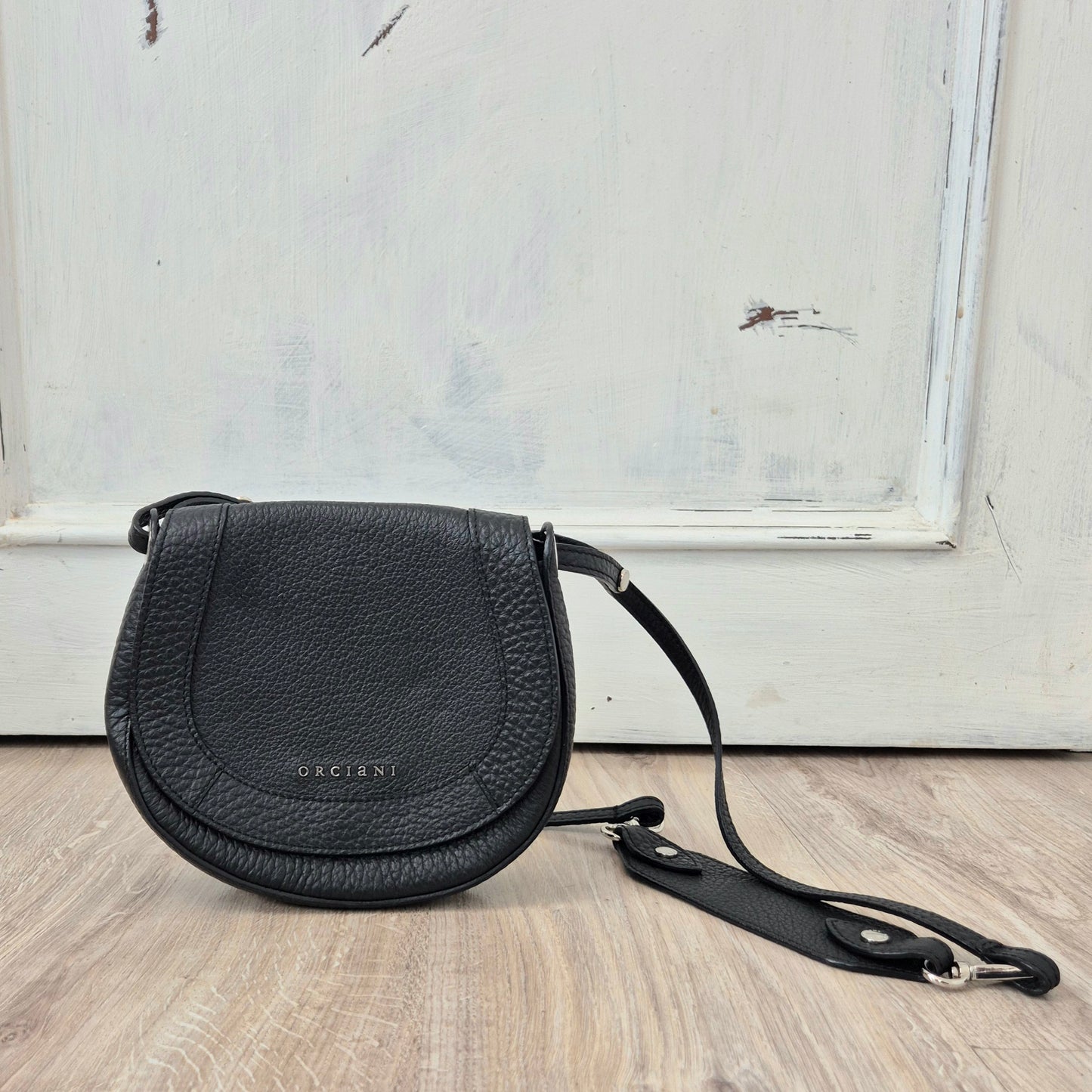Orciani | Mini bag tracolla pelle nera