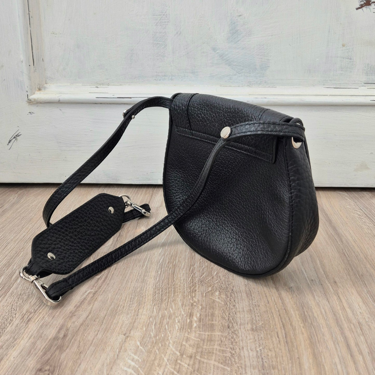 Orciani | Mini bag tracolla pelle nera