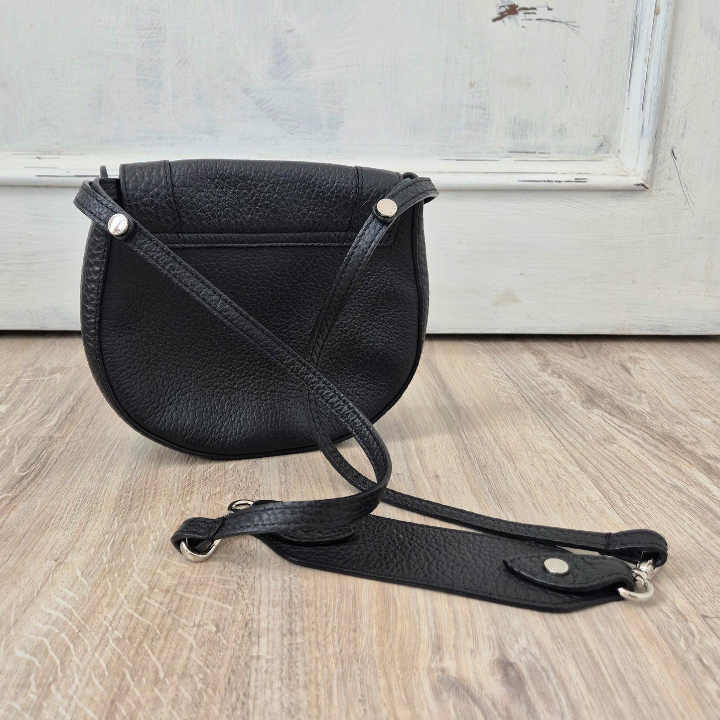 Orciani | Mini bag tracolla pelle nera
