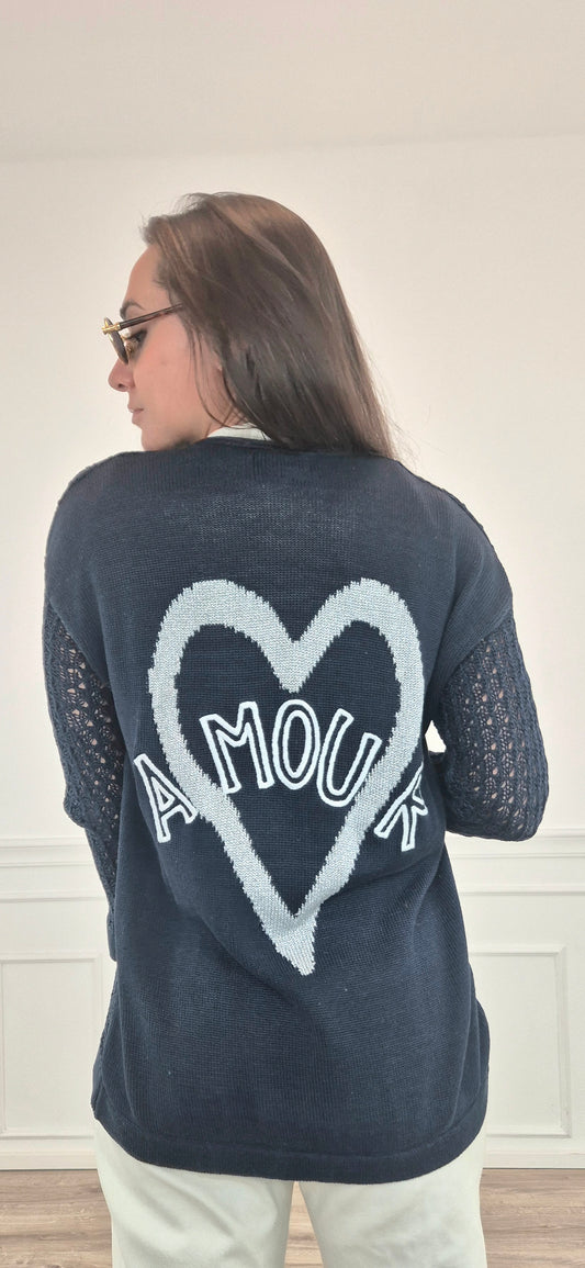 Jc de Castelbajac | Cardigan in cotone "Amour"