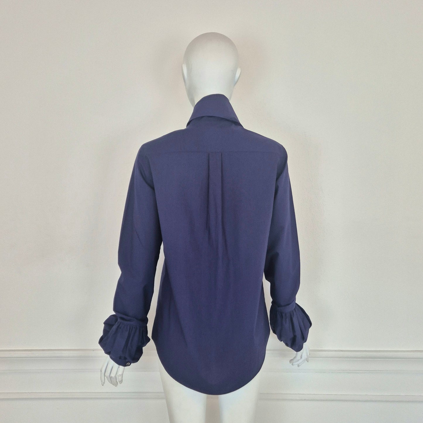 Io Ipse Idem Romeo Gigli | Camicia blu maniche a sbuffo