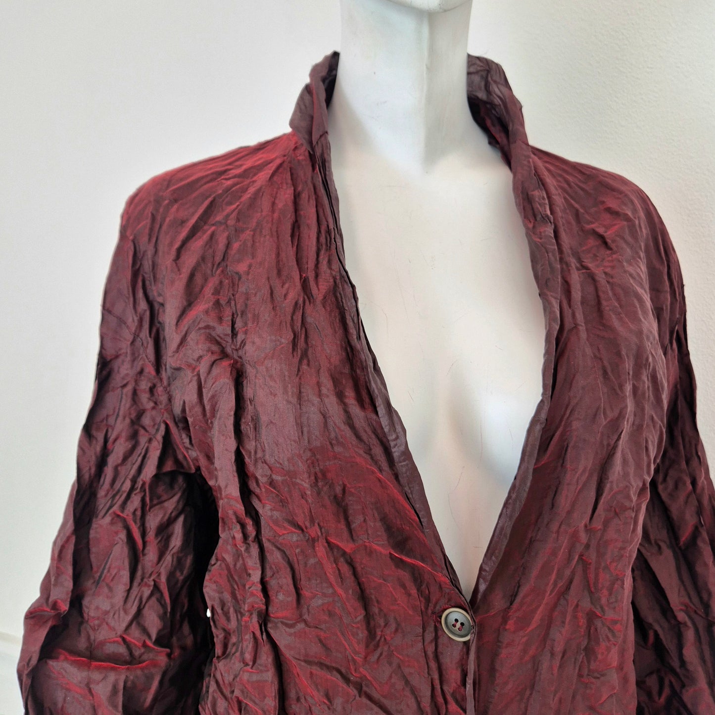 Romeo Gigli | Giacca in metallo effetto stropicciato ss1999