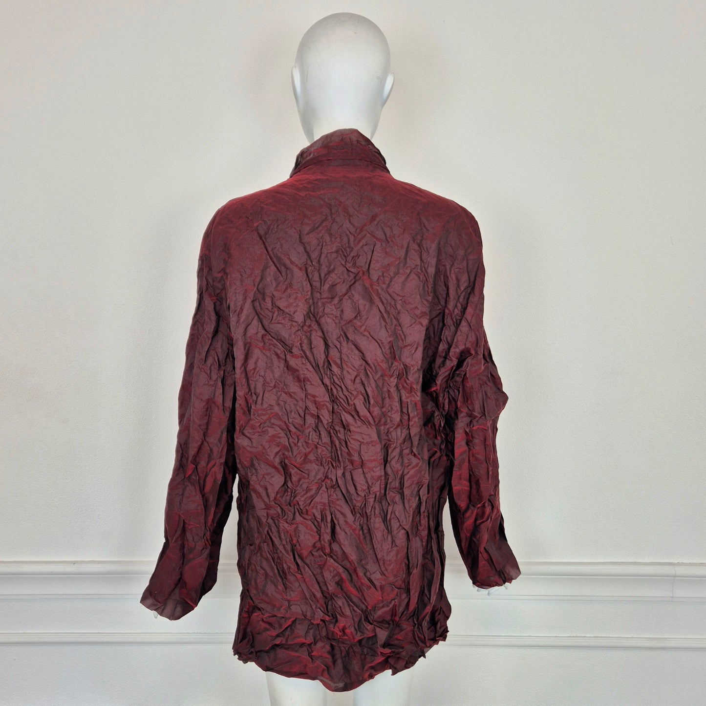 Romeo Gigli | Giacca in metallo effetto stropicciato ss1999
