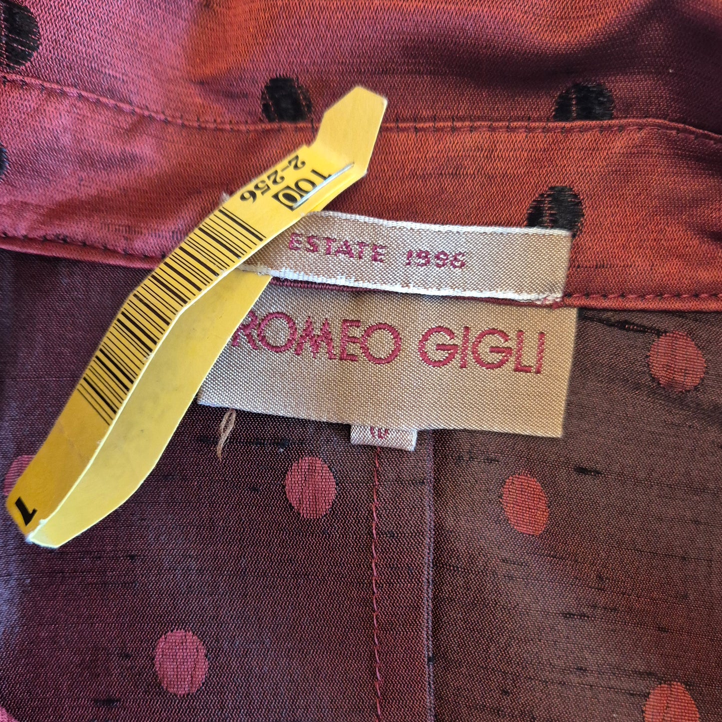 Romeo Gigli | Giacca in seta pois ss1996