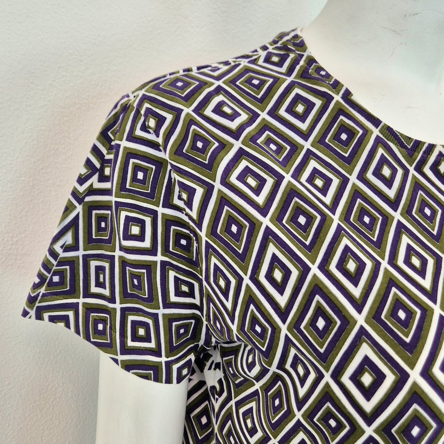 Prada | T shirt rombi viola-verde FW 2012