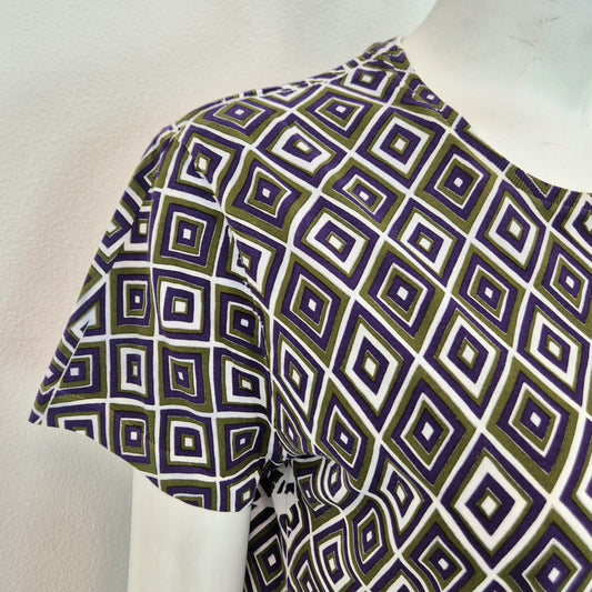 Prada | T shirt rombi viola-verde FW 2012
