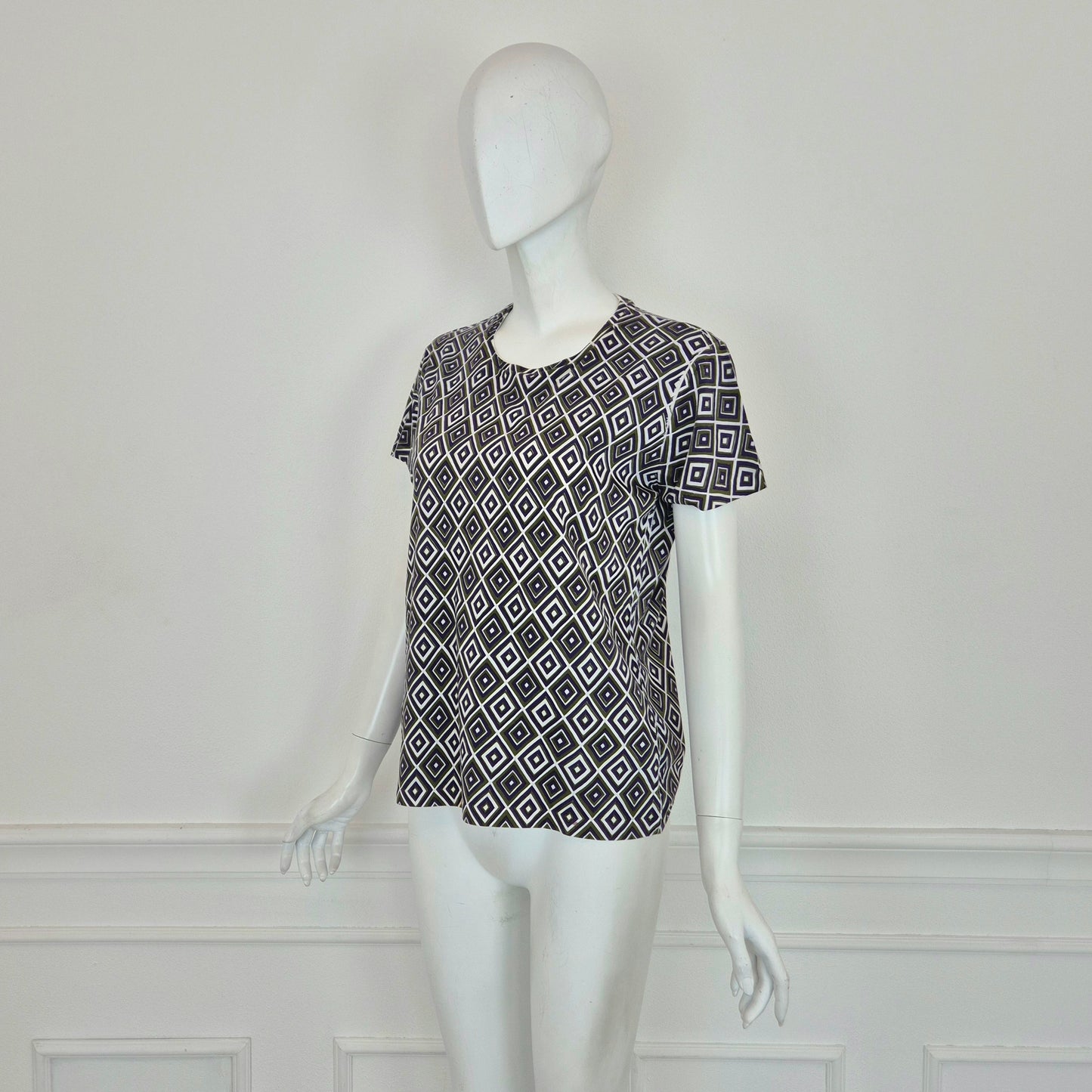 Prada | T shirt rombi viola-verde FW 2012