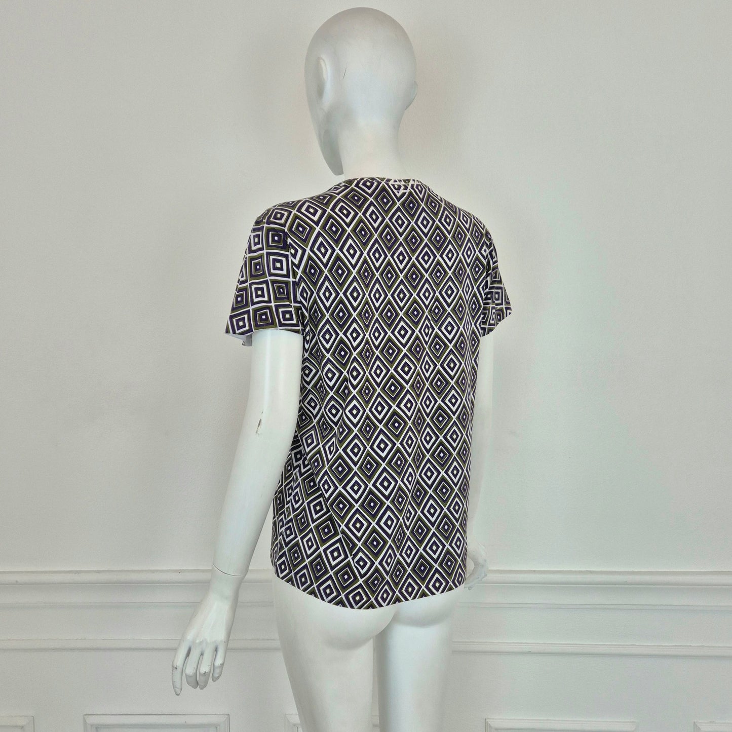 Prada | T shirt rombi viola-verde FW 2012