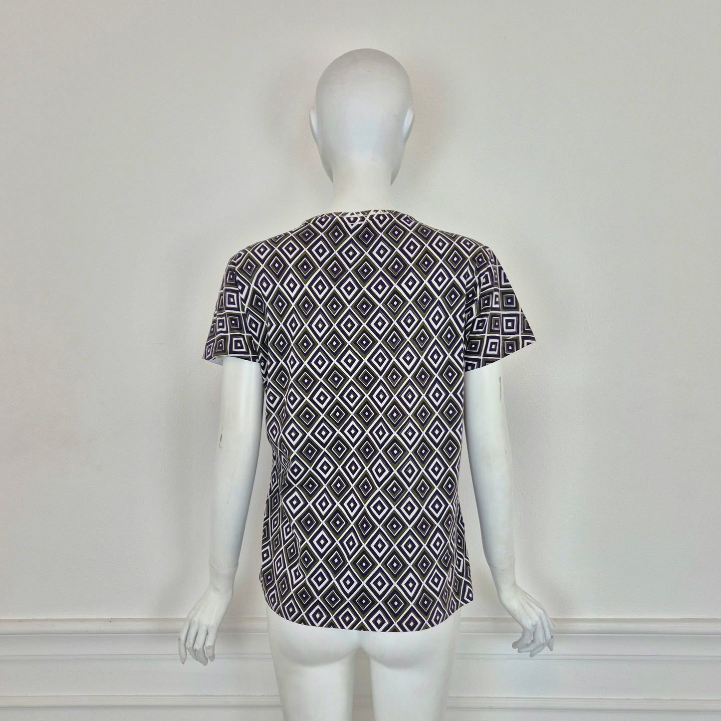 Prada | T shirt rombi viola-verde FW 2012