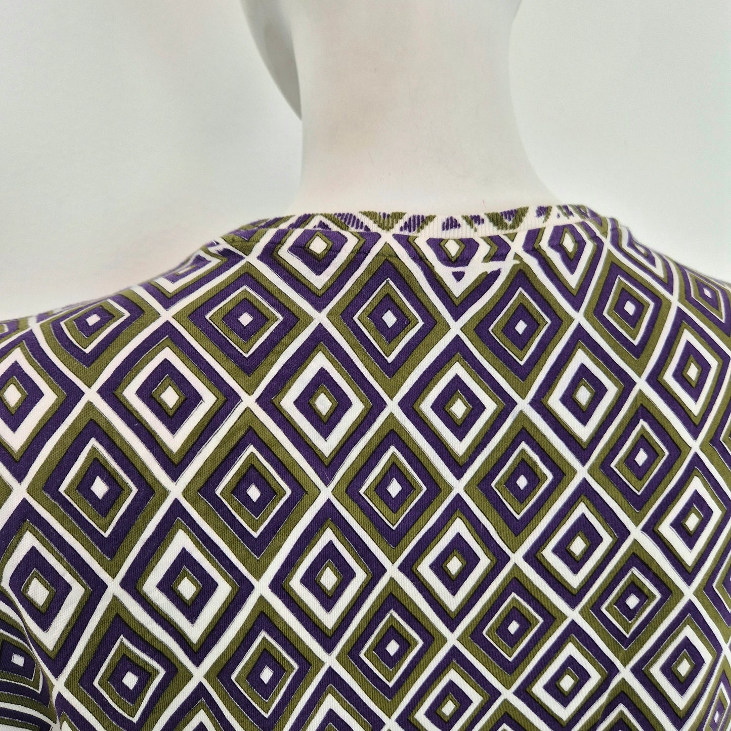 Prada | T shirt rombi viola-verde FW 2012