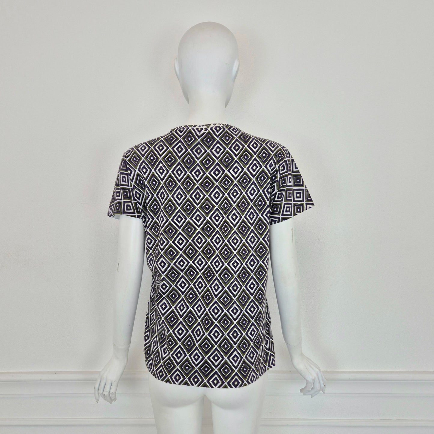 Prada | T shirt rombi viola-verde FW 2012