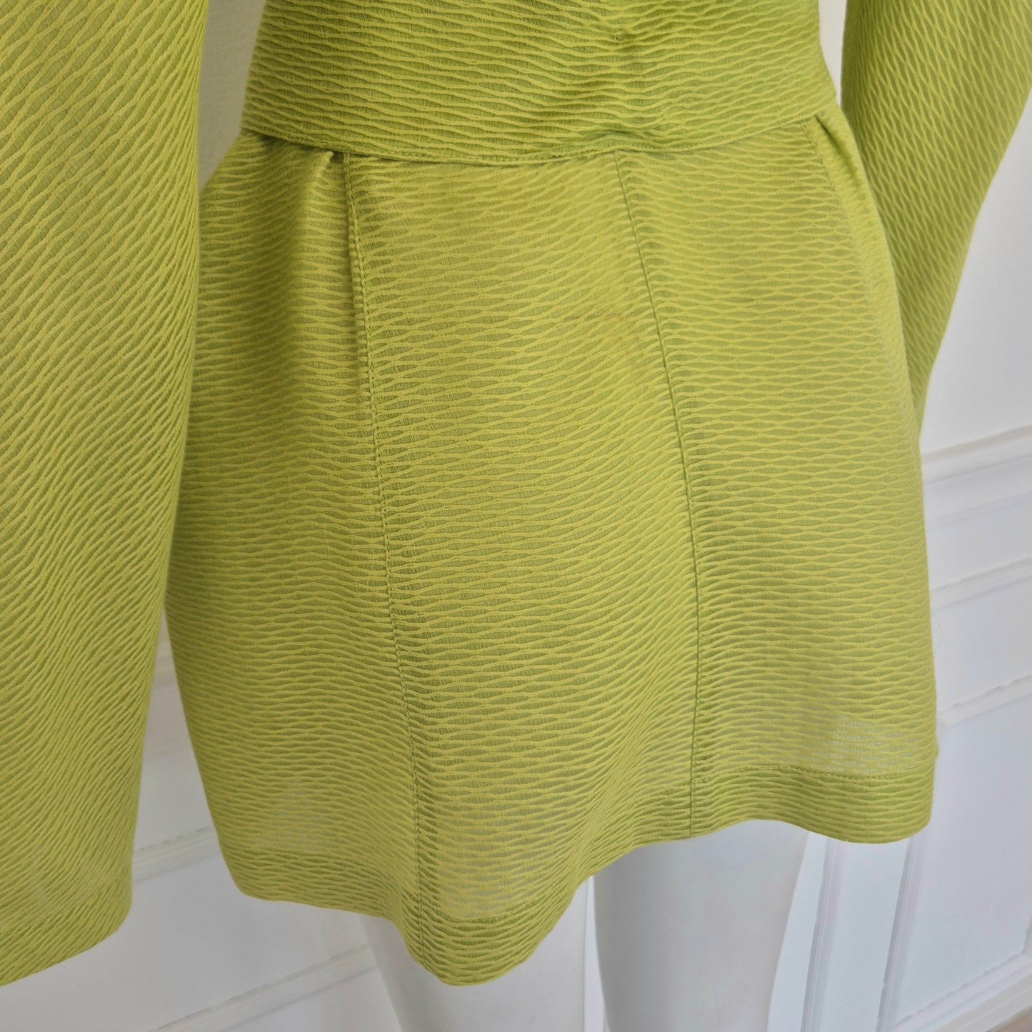 Thierry Mugler | Giacca verde acido fiori applicati