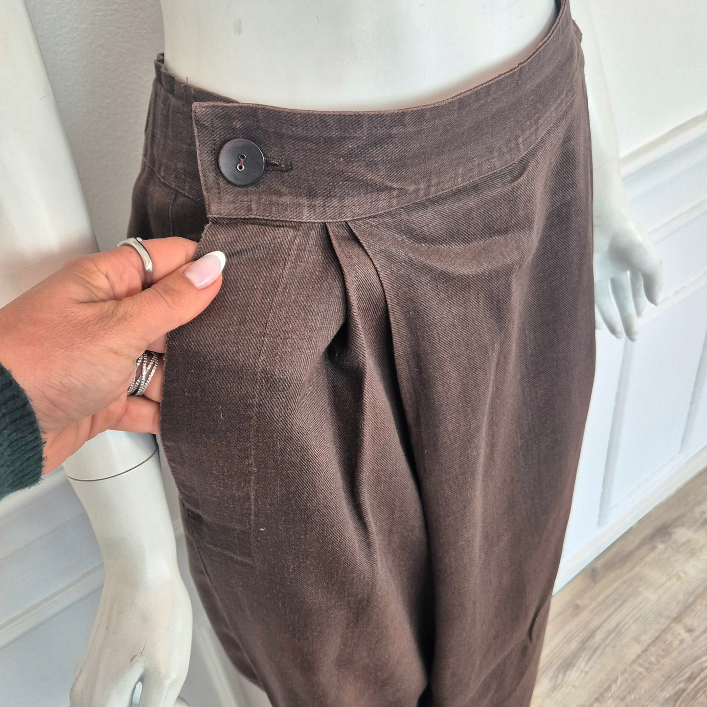 Plantation di Issey Miyake | Completo tailleur lino marrone