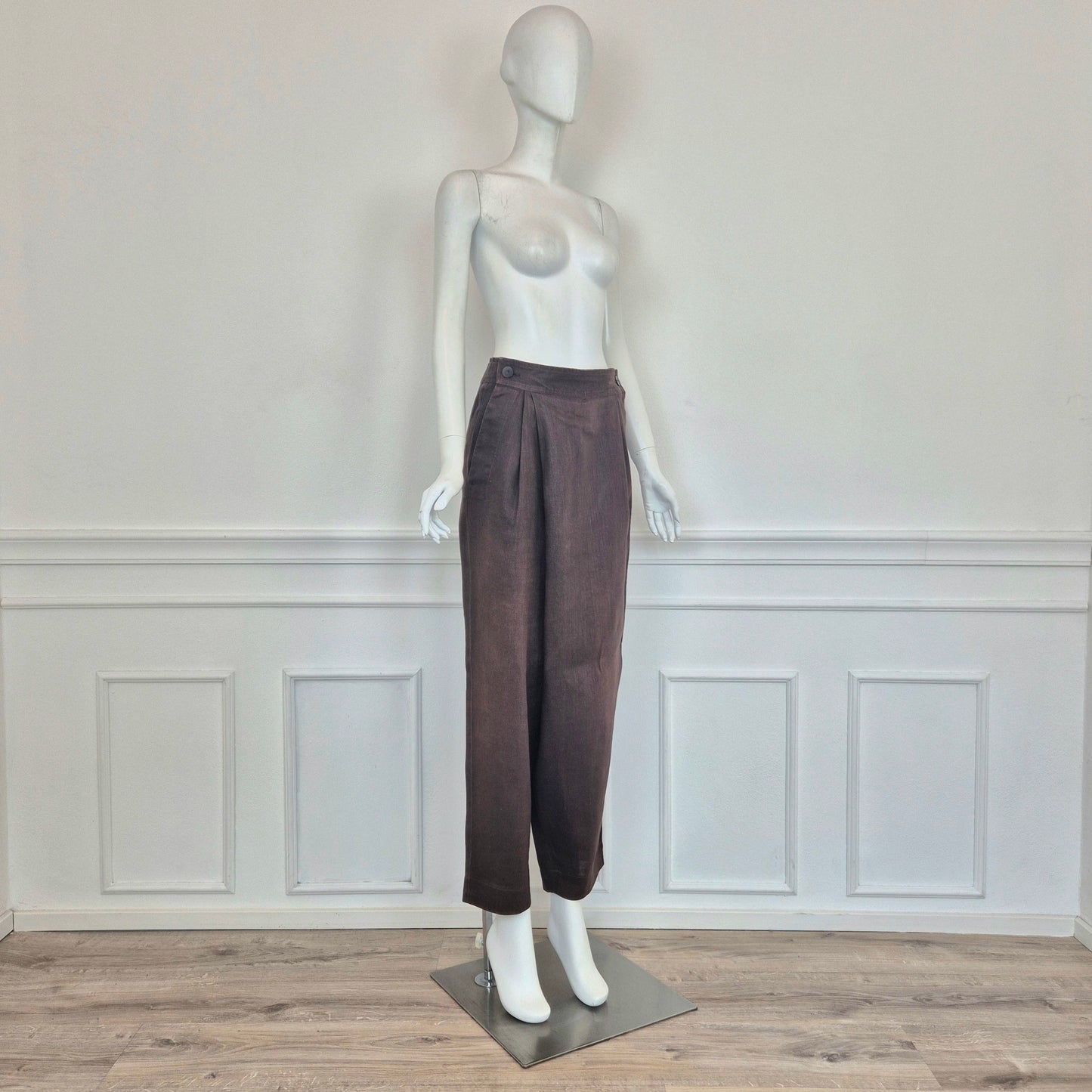 Plantation di Issey Miyake | Completo tailleur lino marrone