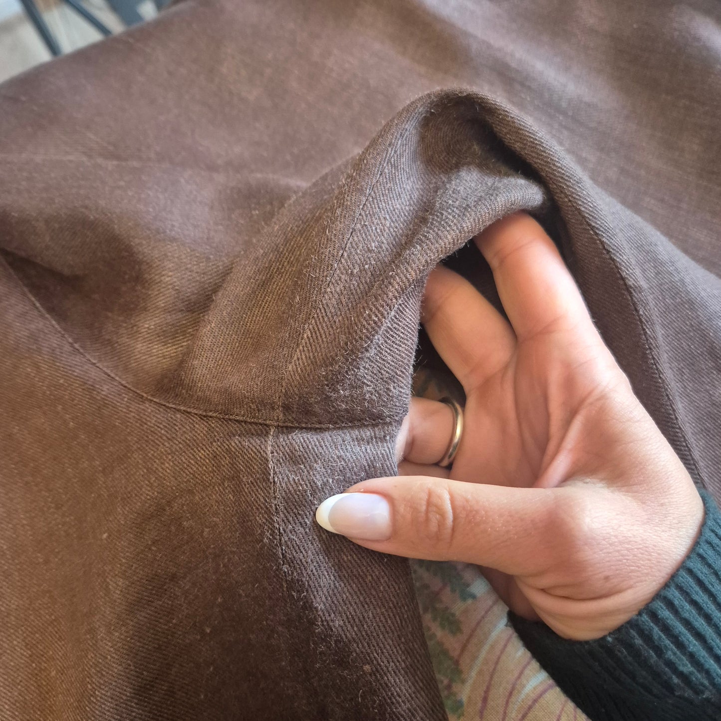 Plantation di Issey Miyake | Completo tailleur lino marrone