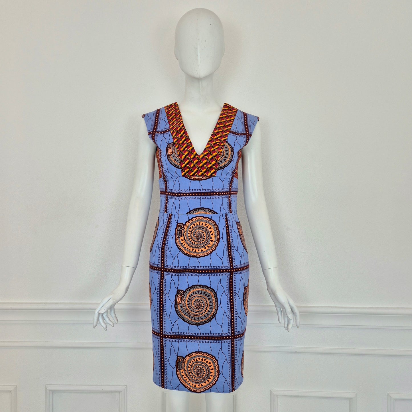 Stella Jean | Abito tubino wax print