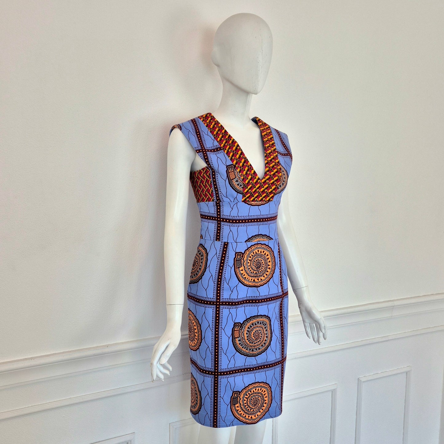 Stella Jean | Abito tubino wax print