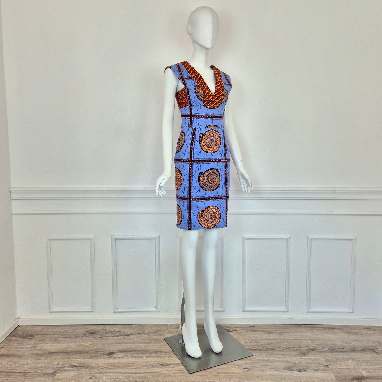 Stella Jean | Abito tubino wax print