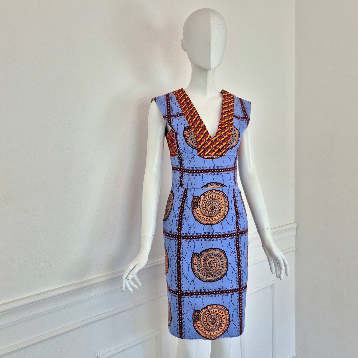 Stella Jean | Abito tubino wax print