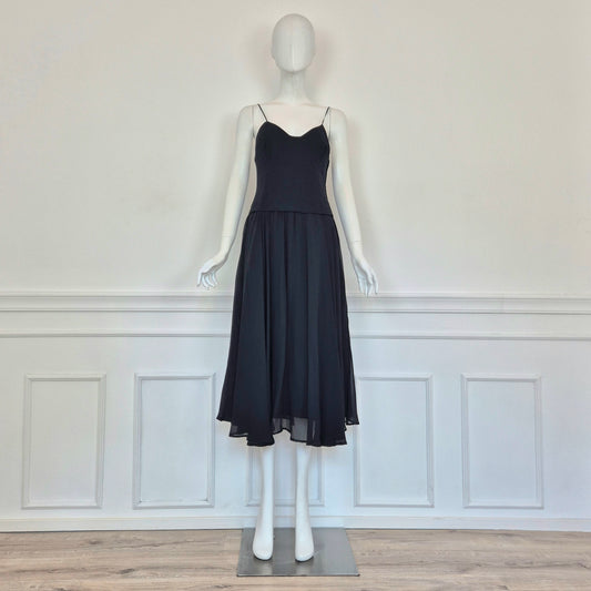 Moschino | Abito vintage in pura seta nero