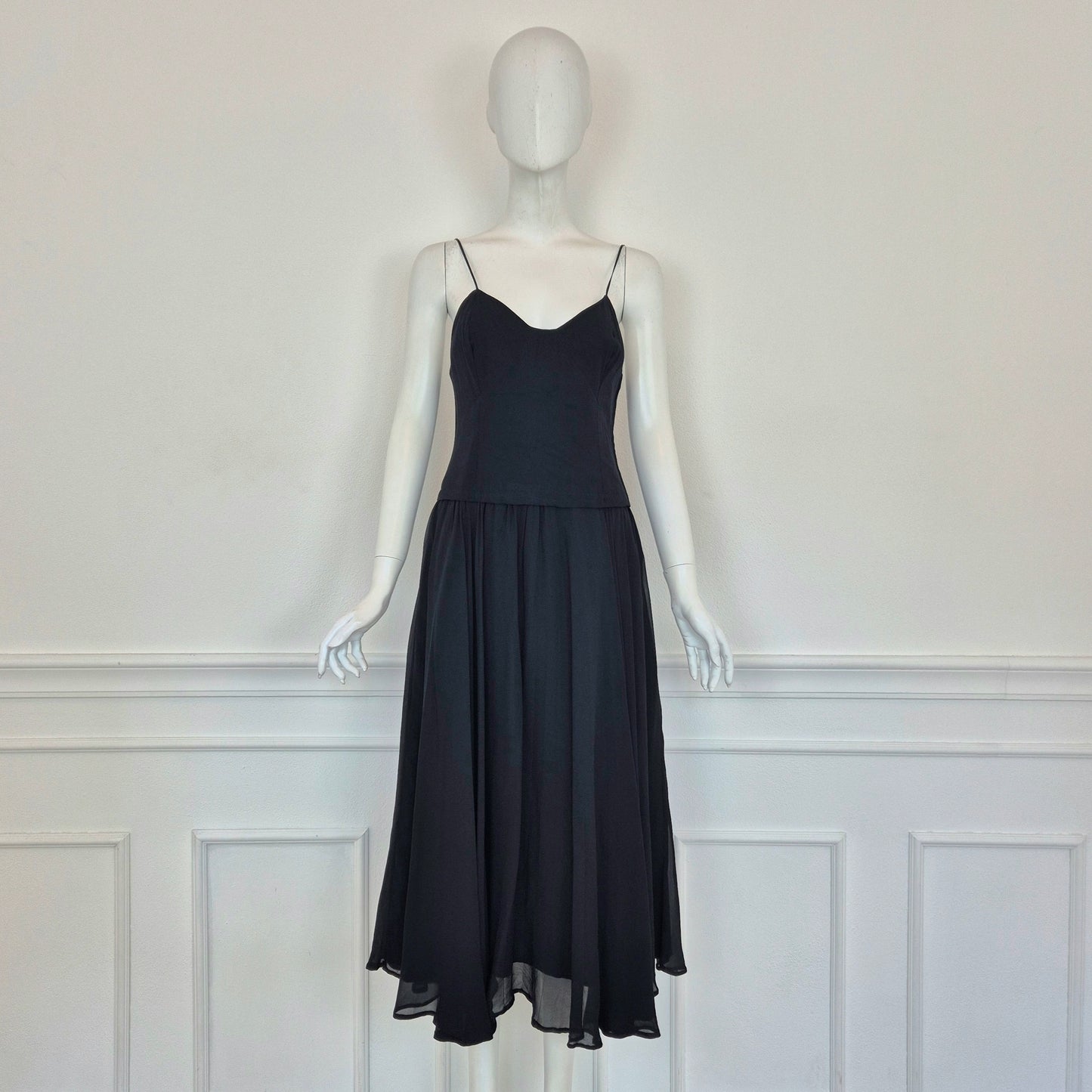 Moschino | Abito vintage in pura seta nero
