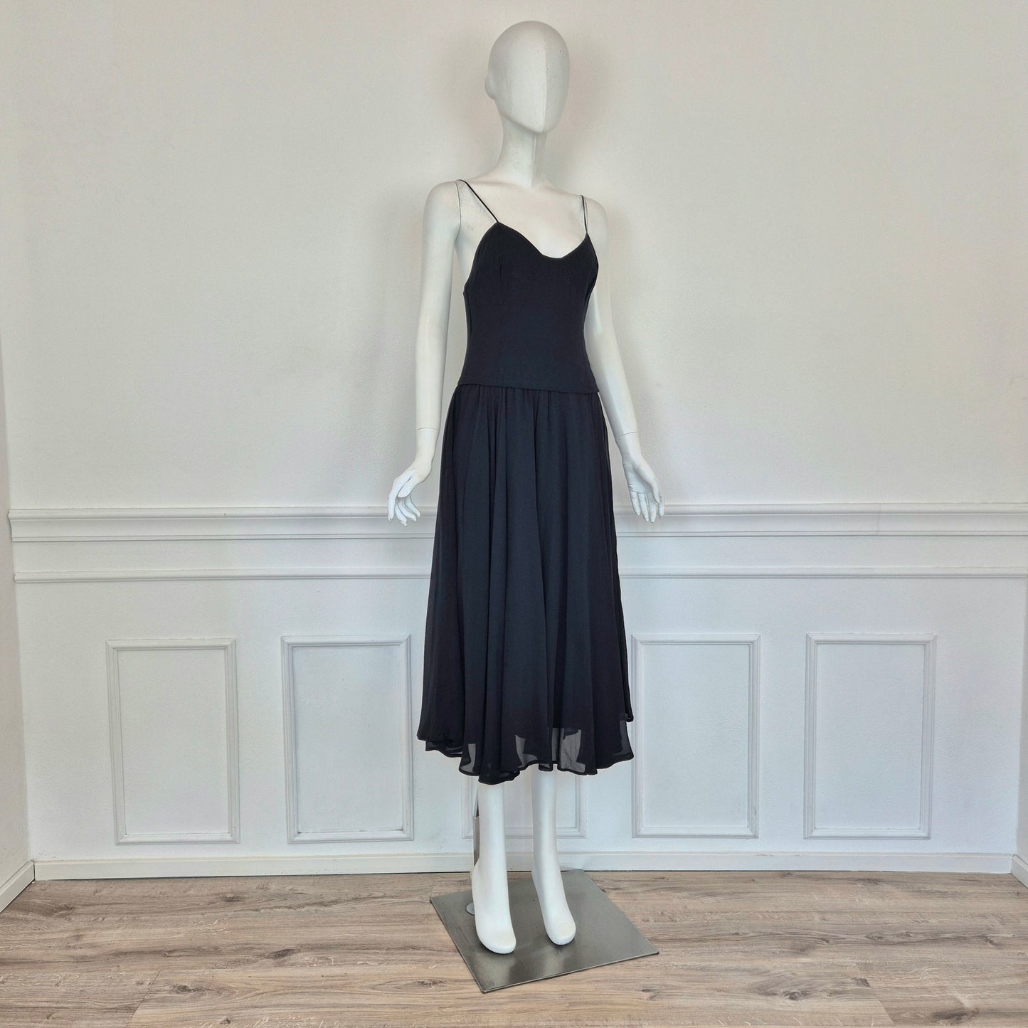 Moschino | Abito vintage in pura seta nero