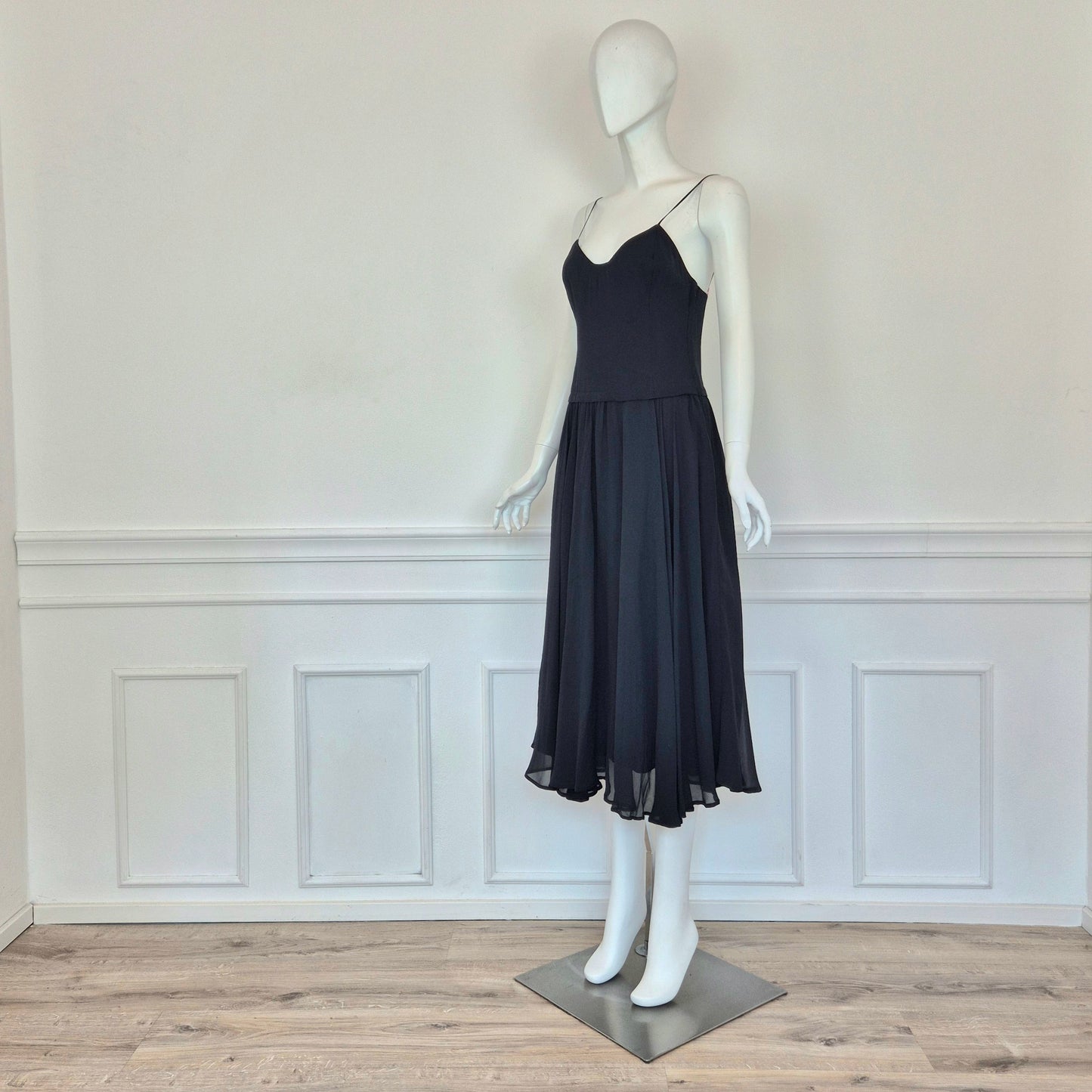 Moschino | Abito vintage in pura seta nero