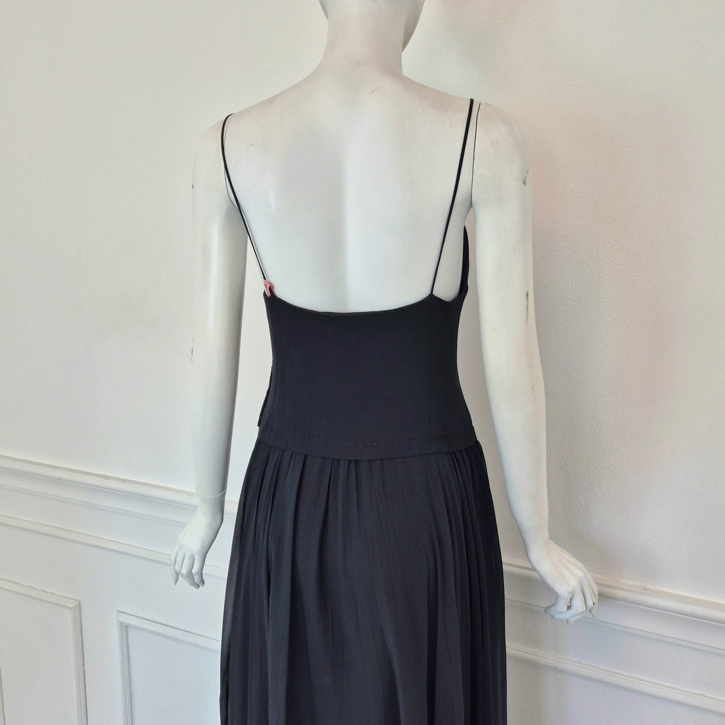 Moschino | Abito vintage in pura seta nero