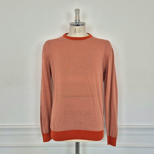 Prada | Maglioncino uomo cotone righe arancio