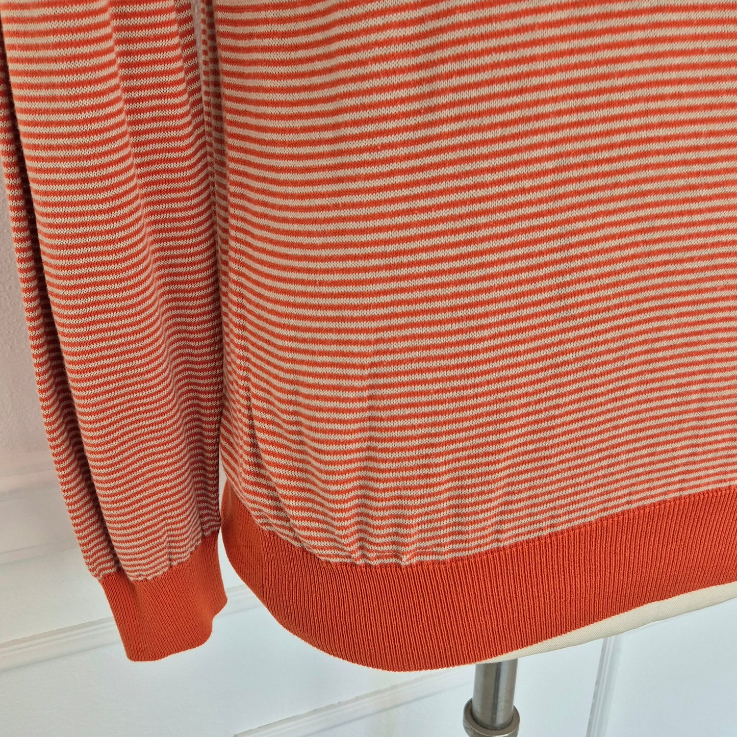 Prada | Maglioncino uomo cotone righe arancio