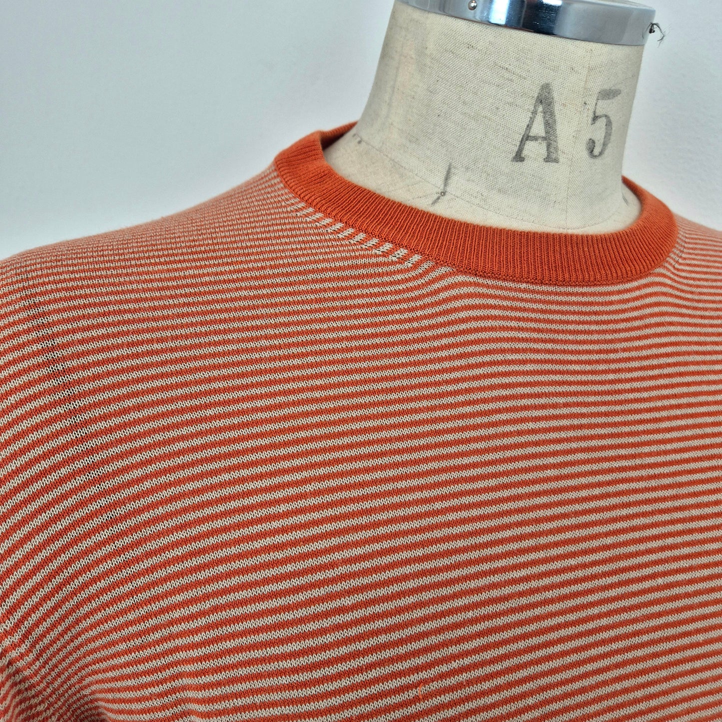 Prada | Maglioncino uomo cotone righe arancio