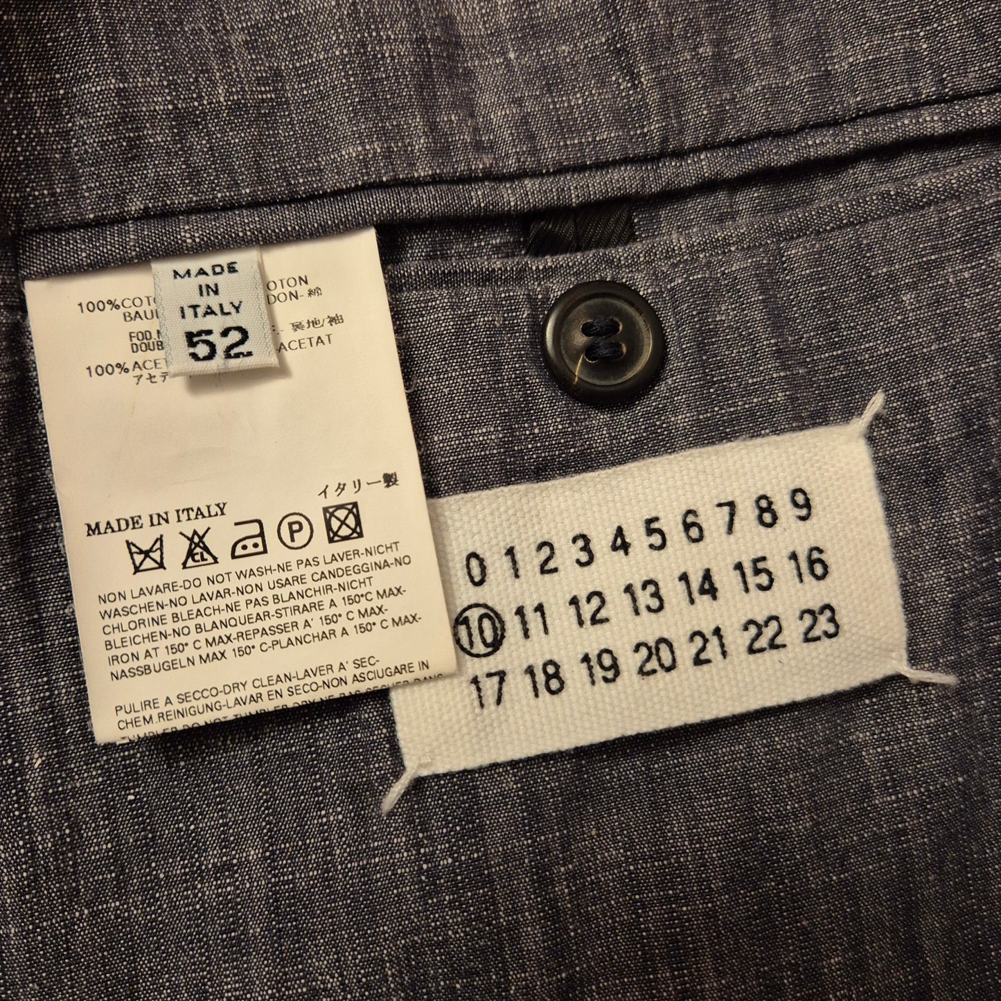 Maison Martin Margiela | Completo uomo cotone grigio